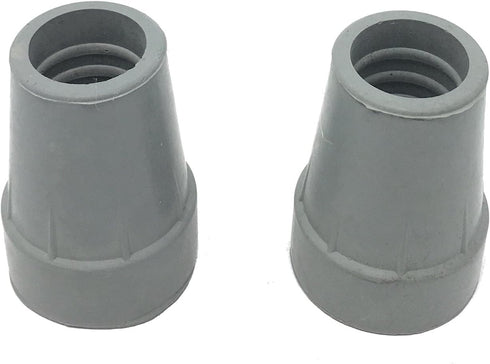 PCP Replacement Cane Tips - 3/4 inch Diameter, Gray, Two Tips