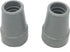 PCP Replacement Cane Tips - 3/4 inch Diameter, Gray, Two Tips