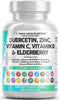 Q Defend Quercetin Supplement with Zinc Vitamin C Vitamin D Elderberry Turmeric