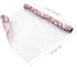 WRAPAHOLIC Scented Kraft Wrapping Paper Mini Roll 17 Inch x 16.5 Feet Lavender Floral Design with Faint Fragrance
