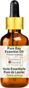 Pure Bay Essential Oil (Pimenta racemosa) with Glass Dropper, Steam Distilled, 30ml (1.01 oz)
