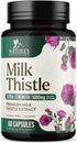 Nature's Milk Thistle 1000mg - 60 Capsules Herbal Liver Supplement with Dandelion Root & Silymarin