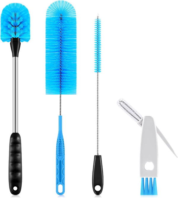 TOOUT Bottle Brush Set with Straw Cleaner Brush and 3 in 1 Cup