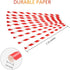 Webake Biodegradable Paper Straws Bulk 200 Red Striped Drinking Straws, Eco-Friendly Alternative for Parties
