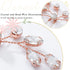 Unicra Bride Wedding Crystal Hair Pins - Bridal Rhinestone Hair Pieces, Wedding Accessories for Women (Pack of 2, Rose