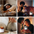 Indigofairs 7oz 40 Lavender Scented Candle - Soy Wax Aromatherapy Candle for Stress Relief & Relaxation Hours Long