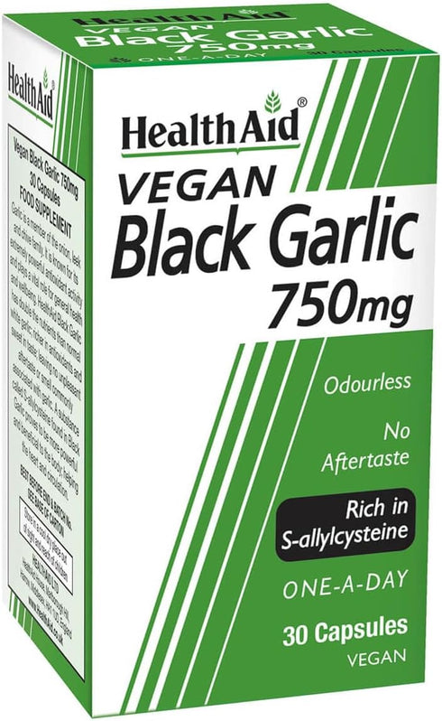 HealthAid Black Garlic 30 Vegicaps 750 mg
