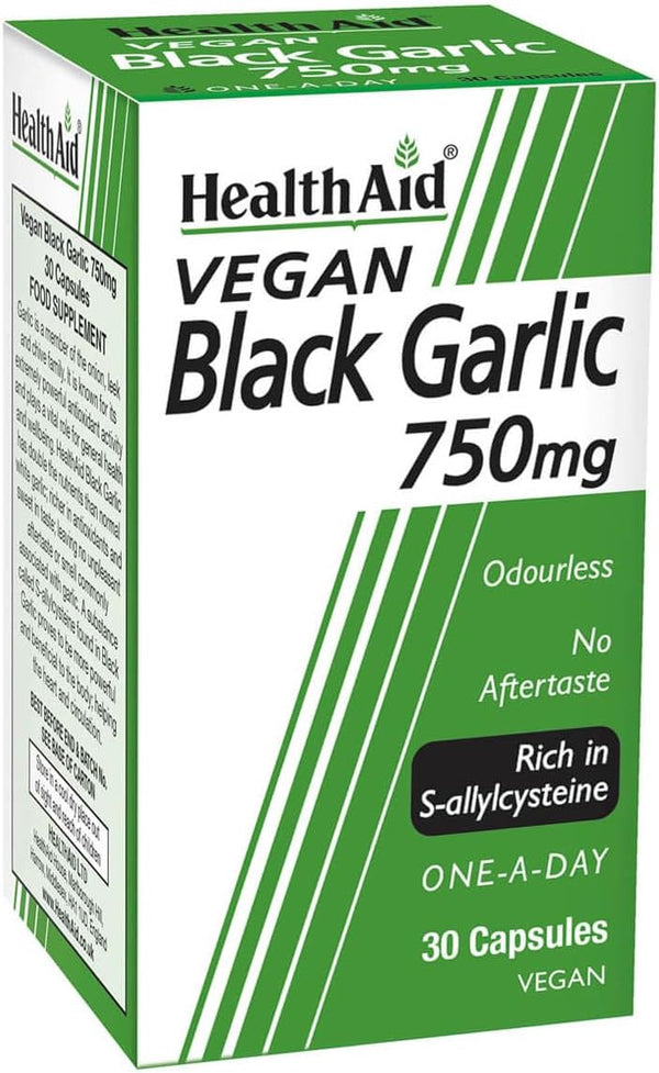HealthAid Black Garlic 30 Vegicaps 750 mg