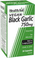 HealthAid Black Garlic 30 Vegicaps 750 mg