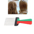 Portable Metal Pick Comb with Folding Handle, Wide Tooth Comb for Men and Women