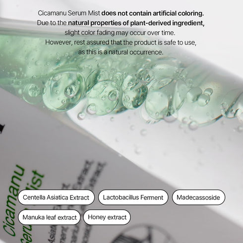 Parnell Cicamanu Serum Mist 1.69 fl. oz - Hydrate and Illuminate Skin with Centella Asiatica and Manuka Honey