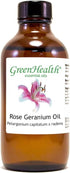 Rose Geranium Essential Oil, 100% Essential Oil - 4 fl oz - GreenHealth