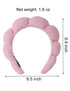 Spa Headband For Washing Face, Towel Fleece Makeup Headband, Skincare Headbands With Sponge Filling, Soft And Absorbent Headband For Women's Beauty And Skin Care-pink