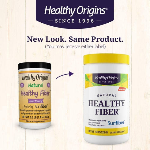 Healthy Origins Healthy Fiber, 225 g, Clear Mixing (Sunfiber) - Fiber Powder Dietary Supplement for Gut Health