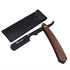 Professional Barber Straight Edge Razor, Stainless Steel Safety Blade for Close Shaving, with 10 Single Edge Blades