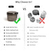 2023 Upgraded Large Denture Bath Box, No-Leak Cleaning Box for Dentures, Clear Braces, Mouth Guard, Night Guard &