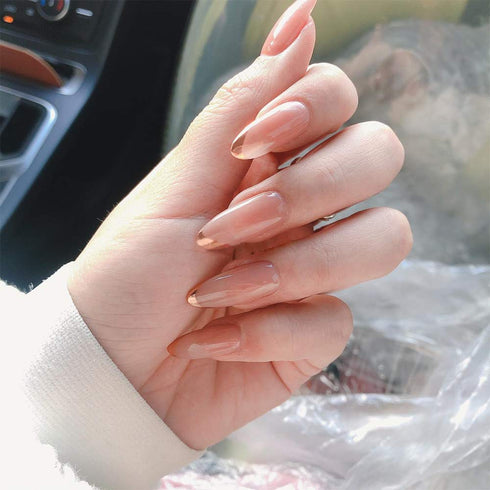 NMKL38 Clear Dual Forms Acrylic Nail System UV Gel Nail Mold Full Cover False Nail Tips with Scale (120 Water Drops)