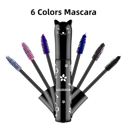 White Lashes Volume Mascara, Waterproof Fast Dry Eyelashes Curling Lengthening Primer for Party Stage Use