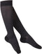 20-30 mmHg Cotton Socks for Women, Black Herringbone, Large