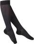 TOUCH Compression 20-30 mmHg Cotton Socks for Women, Black Herringbone, Medium