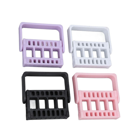Nail Drill Bit Case, 4Pcs Nail Drill Bit Holders, Dustproof Organizer Box for Nail Drill Tips