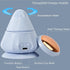Mini Hands-Free Muscle Massager with Heat & Vibration, Compact Deep Tissue Trigger Point Recovery Massager with Suction