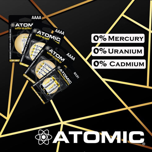 ATOMIC AAA Battery 1.5V Ultra Alkaline LR03 AM4, 24 Batteries