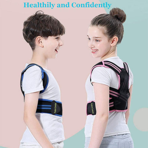 Lexniush Professional Posture Corrector for Kids, Adjustable Upper Back Brace for Teenagers, Pain Relief