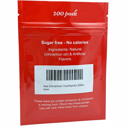 Hot Cinnamon Toothpicks, 200ct