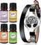 Wild Essentials Tree of Life Essential Oil Leather Wrap Bracelet Diffuser Kit,