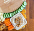 Disposable Palm Leaf Mini Bowl, 3.5" Square, 25 pcs, All Natural and Biodegradable Dipping Bowls for Parties
