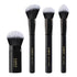 LORYP 4 Pcs Full Face Professional Makeup Brushes Set - Retractable Kabuki Airbrush for Powder and Cream