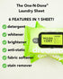 Dreambly Natural Laundry Detergent Sheets, Organic Hypoallergenic 6-in-1, 40 Sheets, 1 Pack