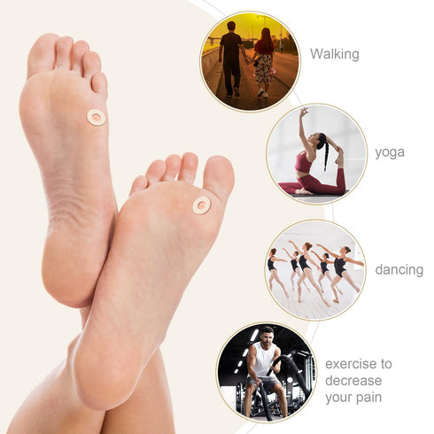 NQEUEPN 75pcs Corn Cushions, Corn Pads for Toes Latex Sponge Foot Callus Pads Self-Adhesive Foot Care Cushions
