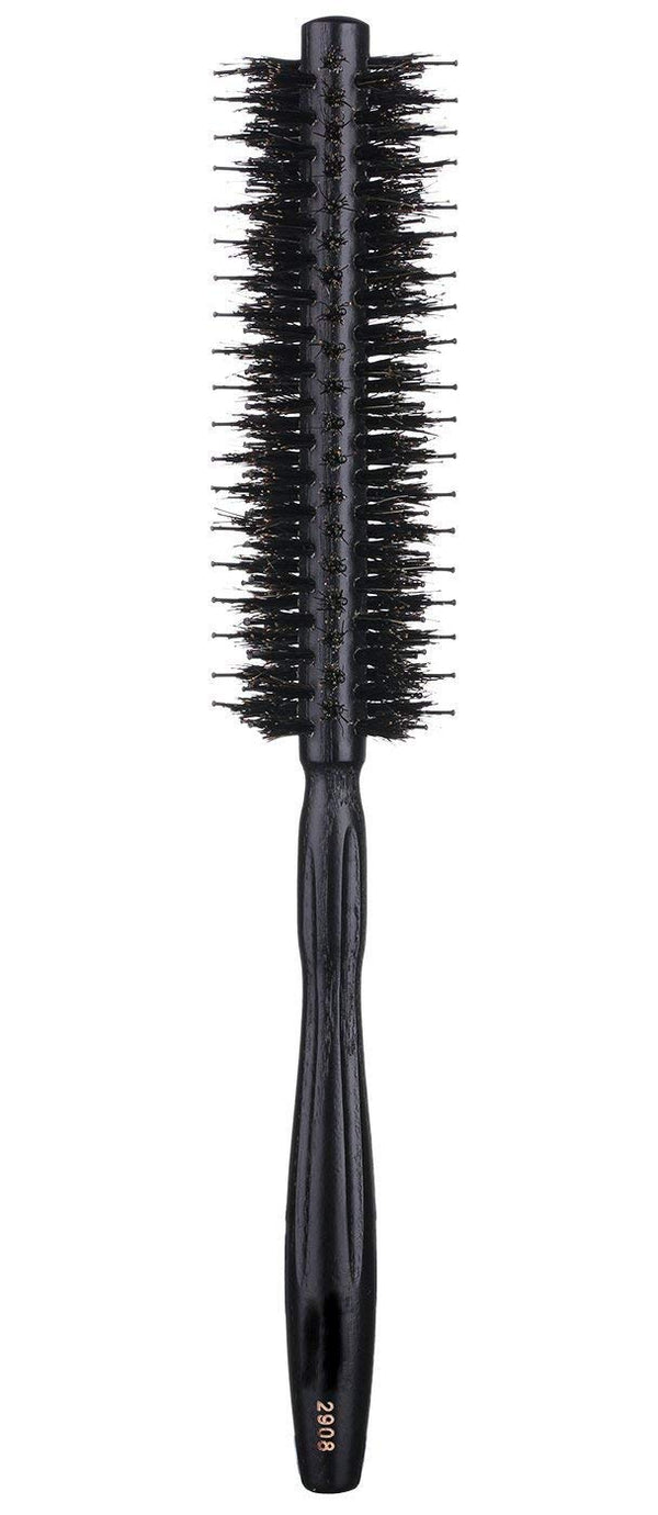 PERFEHAIR Round Brush with Natural Boar and Nylon Bristles, Small Volumizing Hair Brush, 1.5 Inch Diameter