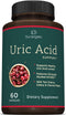 Sunergetic Premium Uric Acid Support Supplement with Tart Cherry, Chanca Piedra, Celery Extract & Turmeric - 60 Capsules