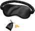 Silk Sleep Mask Eye Mask Blindfold - Double Layer Silk Filling, Elastic Strap, Soft Eye Cover with Luxury Bag