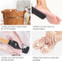 Pumice Stone Foot File (2-Pack), Wooden Handle Scrubber & Callus Remover for Dry Skin and Corns