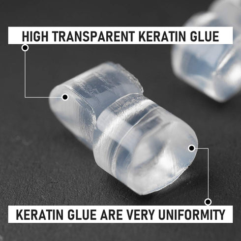 Keratin Glue for Hair Extensions, 800 Pcs Hot Fusion Granule Pellets Hot Melt Tips for Extensions