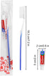 Travel Toothbrushes Kit, 50Pcs Disposable Toothbrush Set with Toothpaste for Nursing Home & Hotel (Individually Wrapped)