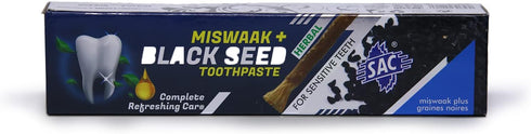 Pure Natural Blackseed Toothpaste, Herbal Oral Care, Natural Teeth Whitening, Fluoride-Free Formula, 125gm