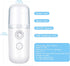 Honoson 2 Pieces Nano Facial Mister, 30 ml Mini Face Humidifier, USB Rechargeable Skin Care Machine (White)
