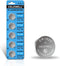 CR1620 5 Pack for Key Fob Tracker - 70mAh 3V Lithium Battery - 5-Year Warranty