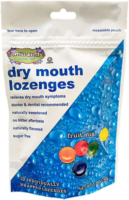 Dry Mouth Relief Fruit Mix 3.3oz Bag, Relieves Dry Mouth & Increases Saliva Production, 30 Ct