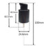 TIHOOD 10PCS Replacement Foundation Pump Black Plastic Cosmetic Liquid Foundation Makeup Pump Replacement Tool