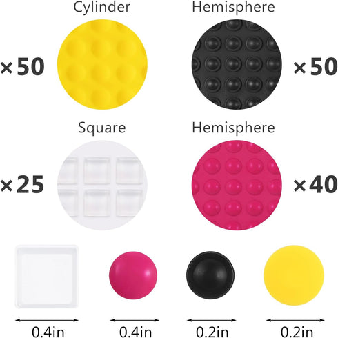 Tucnoeu Impaired,160pcs Pack (4 Bump Dots for Visually Combo Colors) Braille Stickers for Visually Impaired Low Vision