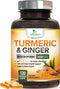Nature's Tumeric Herbal Extract Supplement - Turmeric Curcumin with BioPerine Black Pepper & Ginger 2600mg - 120