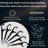 Black Floss Stick with Travel Case, 200 Odorless Floss, Toothpick Floss for Oral Cleaning for Adults and Children (One