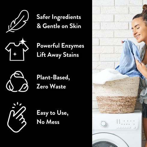Molly’s Suds Laundry Detergent Sheets, Unscented, 70 Loads, Gentle on Sensitive Skin, Liquidless & Plastic-Free