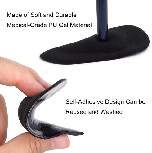 Dr. Foot's Arch Support Insoles for Flat Feet, Plantar Fasciitis Relief for Women and Men (Black)